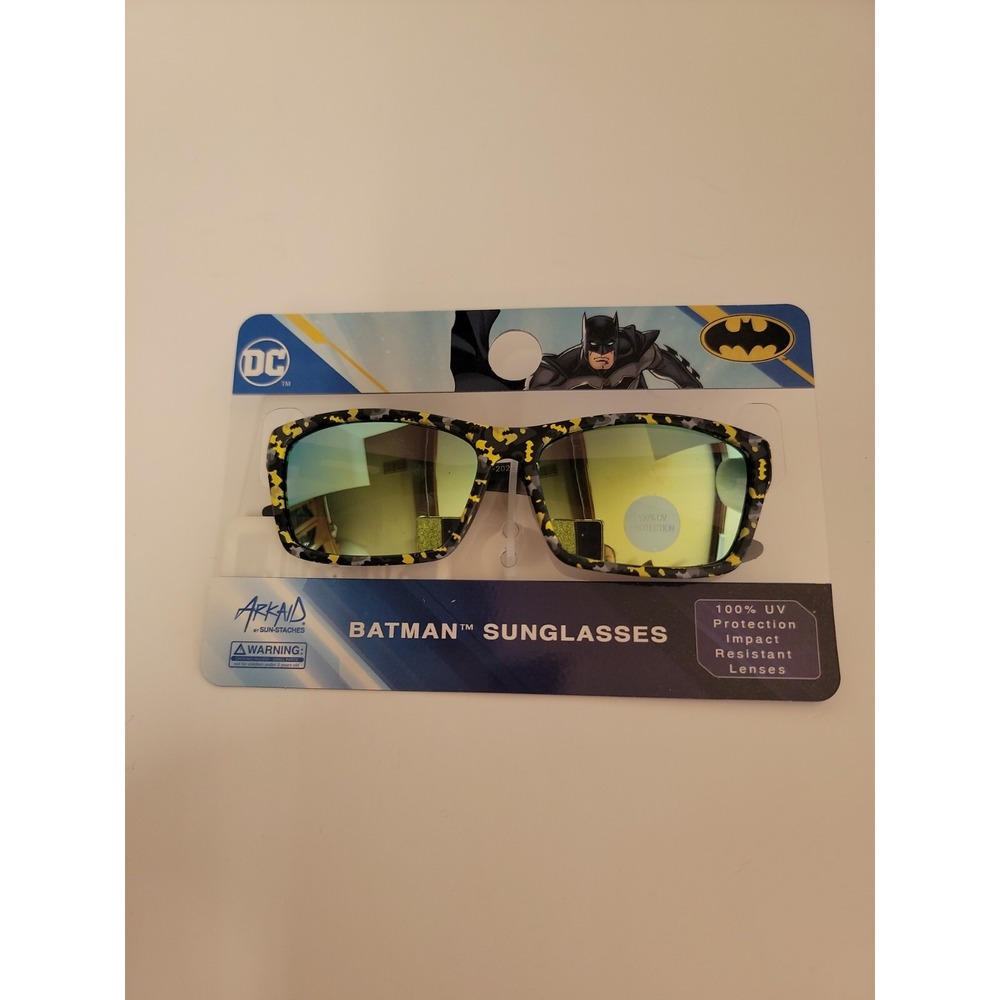Batman Kids Sunglasses 100% UV Protection  Black and Yellow